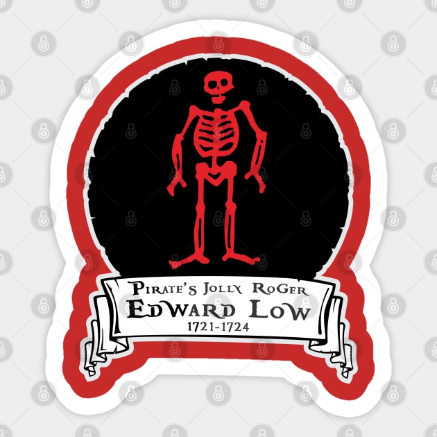 Edward Low Jolly Roger Sticker by MBK